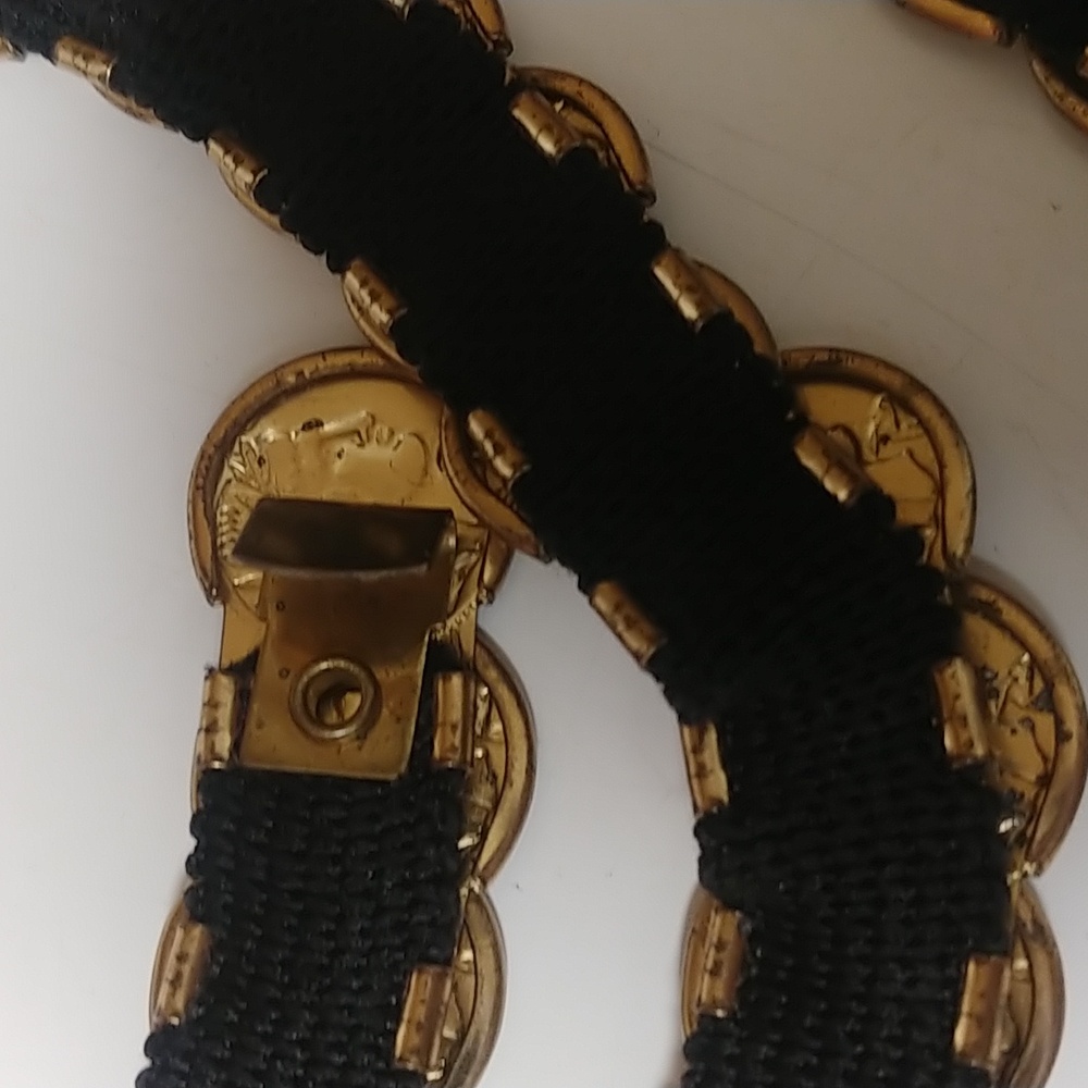 Vintage Faux Gold Coins Boho Women's Belt - Picture 12 of 12